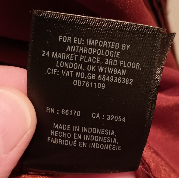 Anthropologie ett:twa Burnt Orange Velvet Kimono - Picture 10 of 13